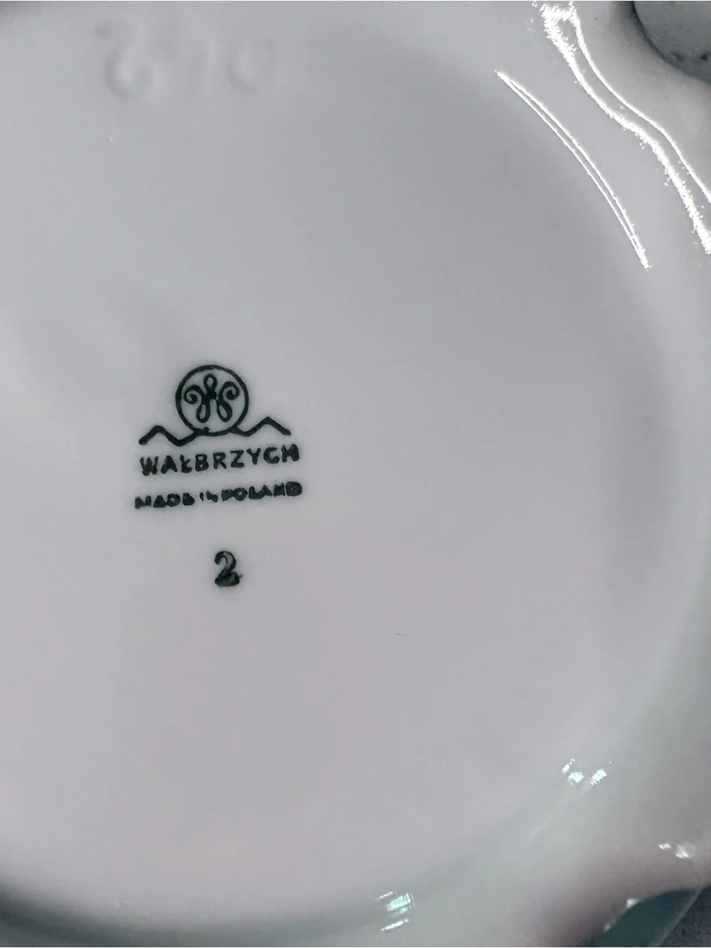 Vintage Wakbrzygh Poland Rose Sugar Bowl & Creamer Set